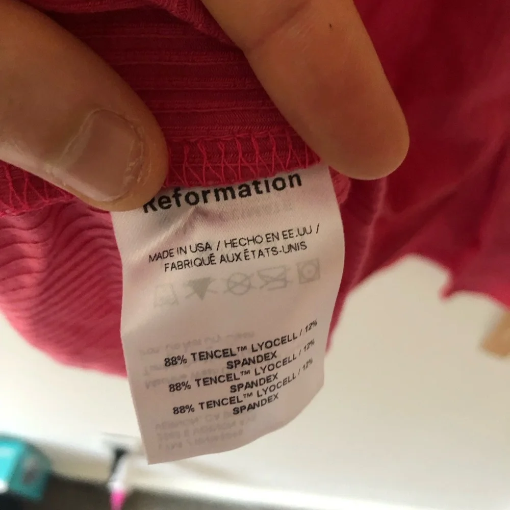 NWT Reformation Skyler Knit Sleeveless Mini Dress in Snapdragon Pink Size Small - Picture 10 of 13